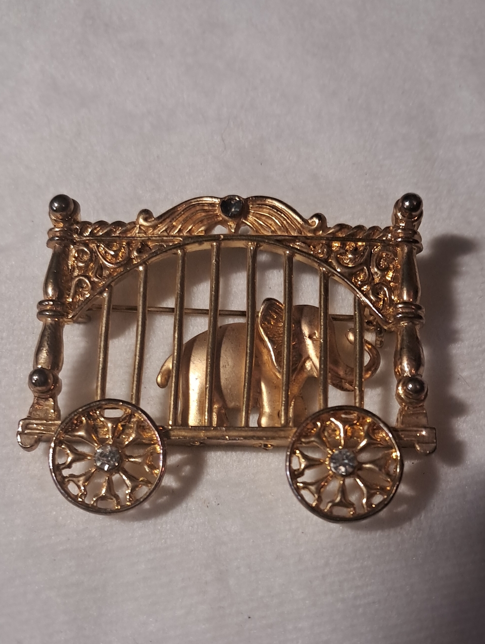 Vintage Circus Elephant Brooch